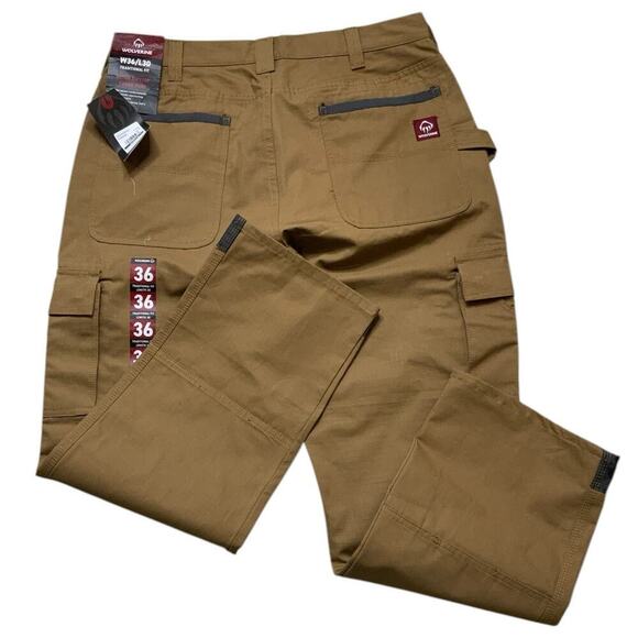 Wolverine Cargo Pants Mens 36X30 Eaton Ripstop Traditional Fit Work Workwear NWT - Picture 5 of 12